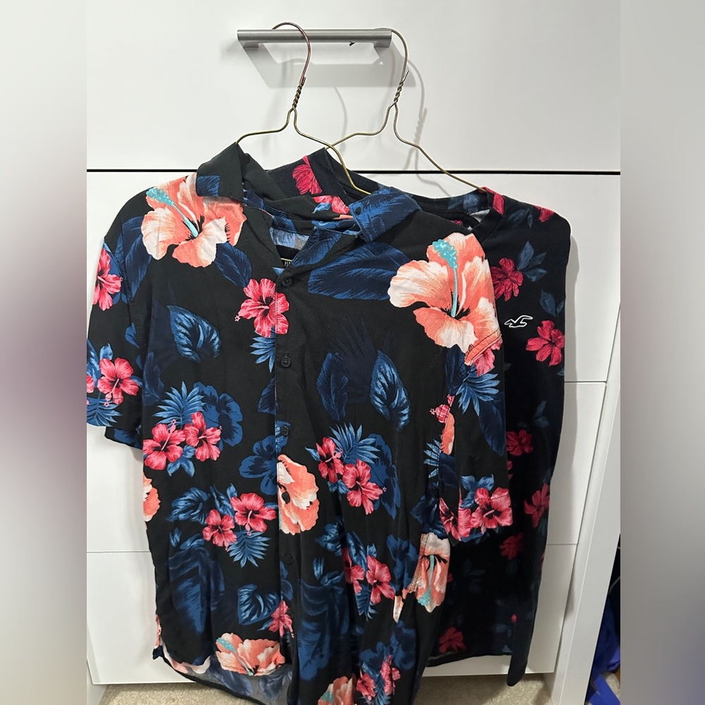 Bundle of two floral hollister shirts